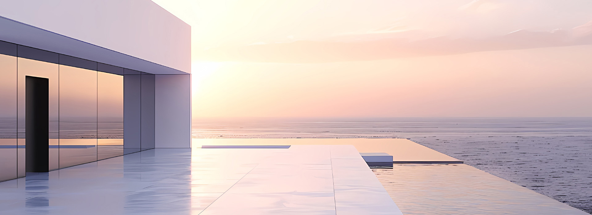 Terrasse face à la mer au coucher du soleil, image du projet de transmettre son patrimoine sans léser son conjoint